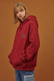 time travel Embroidery Brushed Hood
