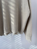 Damage Round Over Knit
