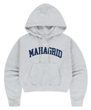 VARSITY LOGO CROP HOODIE