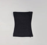 Doppen Zipper Tube Top