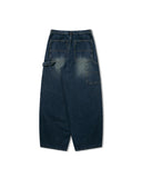 Brush Washed Double Knee Denim Pants