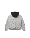 Ripstop Nylon Mixed Sweat Hoodie