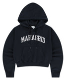 VARSITY LOGO CROP HOODIE