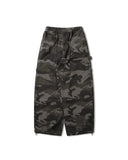 Camo Ripstop Damage Carpenter Wide Pants