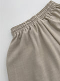 Kinder Linen Wide Banding Pants