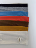 Reverse Cutting Warmer Mock Collar T-Shirt