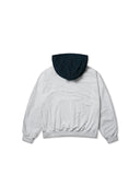 Ripstop Nylon Mixed Sweat Hoodie