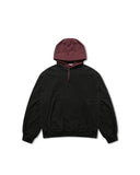 Ripstop Nylon Mixed Sweat Hoodie