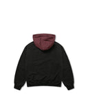 Ripstop Nylon Mixed Sweat Hoodie