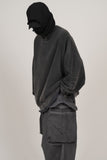 Wave sleeve sweatshirt