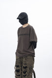 Kerr Chain Embroidered Layered Short Sleeve T-Shirt