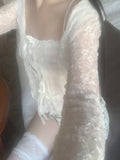 Ener Lace Frill Cardigan