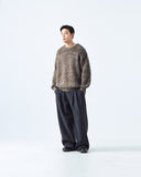 Fluffy Two Tone Mixed Knit