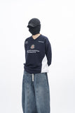 Block Sporty V-Neck Sweatshirt