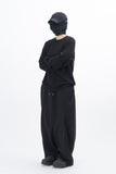Meiji semi-crop long-sleeved T-shirt