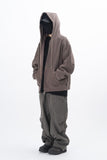 Ard Two Way Pigment Hooded Zip-Up