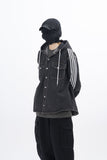 Merence Hooded Denim Shirt