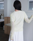 WRINKLE MESH CARDIGAN