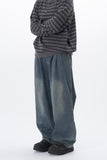 Onic pintuck balloon wide denim