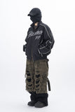 Vichy High-neck Racing Blouson Jacket