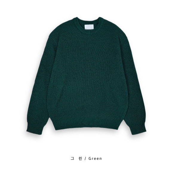 【SCENERITY】Enne round knit SCENERITY (シナリティ) - エヌラウンドニット / Enne round