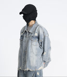 Poria Vintage Crop Denim Jacket