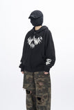 Vesper Grunge Hooded Zip-Up