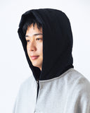 Ripstop Nylon Mixed Sweat Hoodie