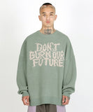 SALE★ Oversized Slogan Wool Knit Sweater