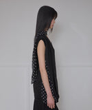 Layered Dot Scarf T-Shirt