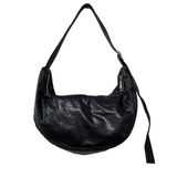 Half Moon Shirring Shoulder Bag