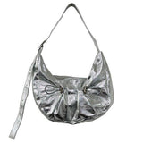 Half Moon Shirring Shoulder Bag