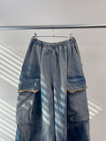 Wave Washed Balloon Cargo Denim