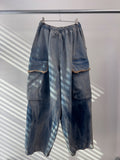 Wave Washed Balloon Cargo Denim