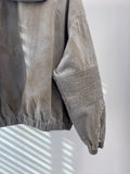 Dirty Sand Denim Hood Zip-Up