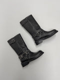 Studded Vintage Buckle Middle Boots