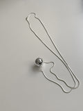 Big ball drop layered necklace