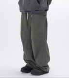 Lever Knee Pintuck Washed Cotton Pants