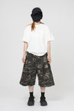 Er camo Pintuck Bermuda Pants