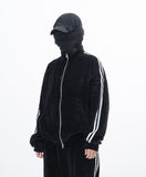 Stua Velour Velvet Set-Up Zip-Up