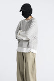 Zen Layered Damage Crop Sweatshirt