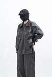 Glady Crack Over Leather Jacket