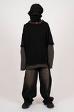 Diela Layered Hood Long Sleeve T-Shirt