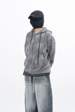 Voda Water Printing Zip-up