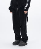Stua Velour Velvet Set-Up Sweatpants