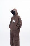 Medi W Boucle Embroidery Heavy Set-Up Hood