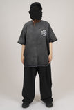 Cross Vintage Washing Over Short Sleeve T-Shirt