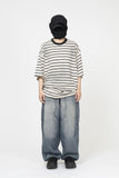Snap Catbrush Wide Banding Denim