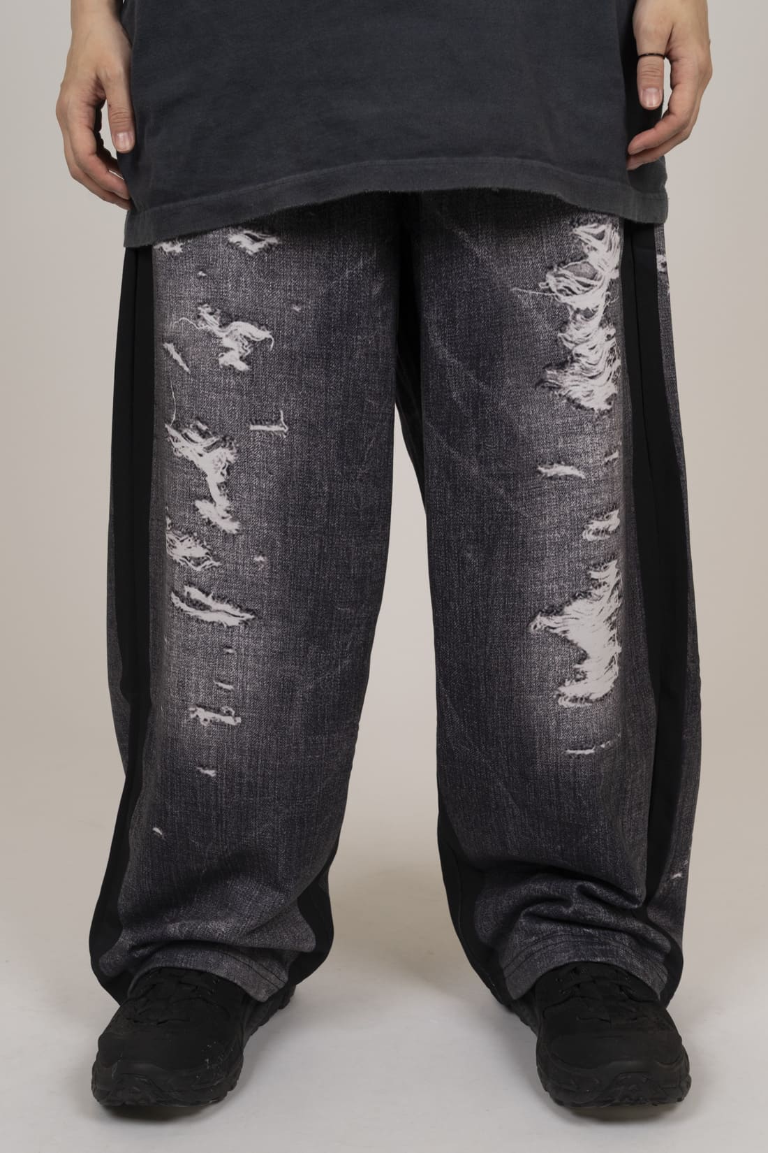 【oan】Fake Denim Printing Pants oan (オアン) - フェイクデニムプリンティングパンツ / Fake