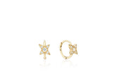 Nova 10K(Y) Pave Petit One Touch Earrings